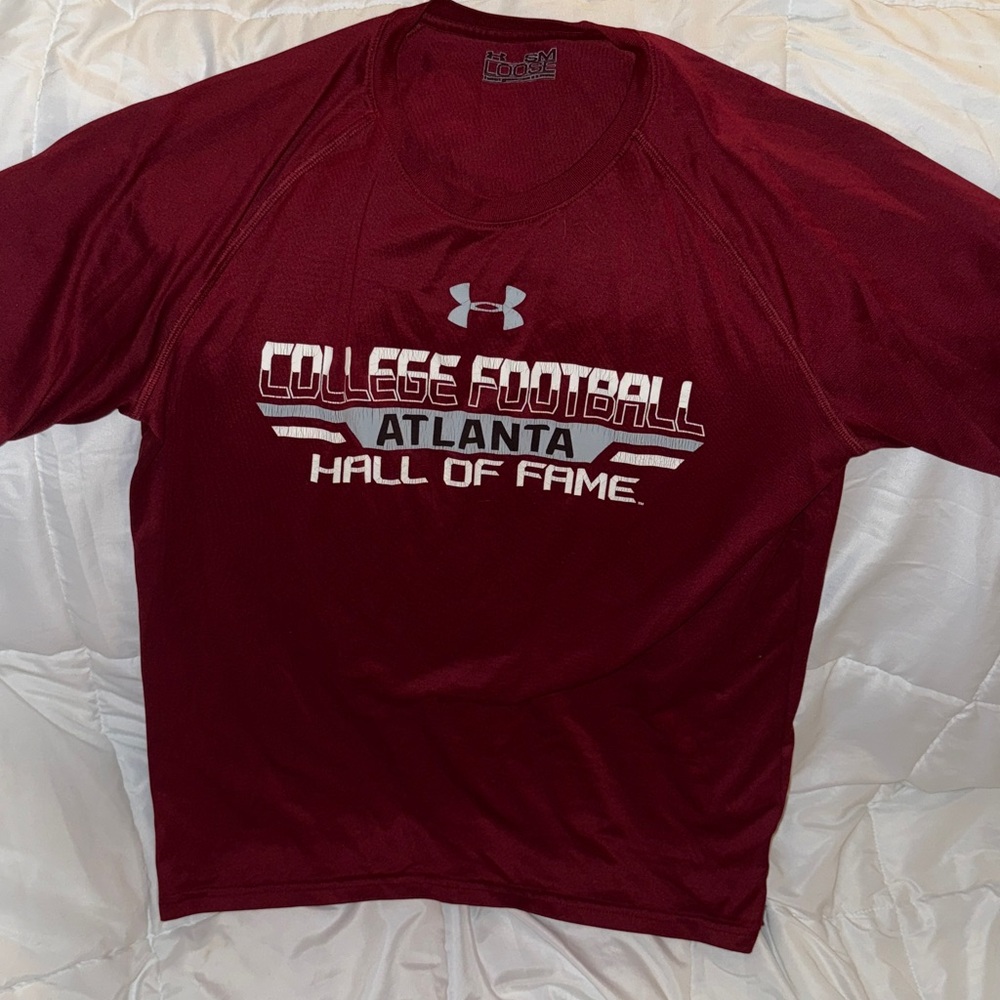 Under Armour Maroon College Football Hall of Fame Tee